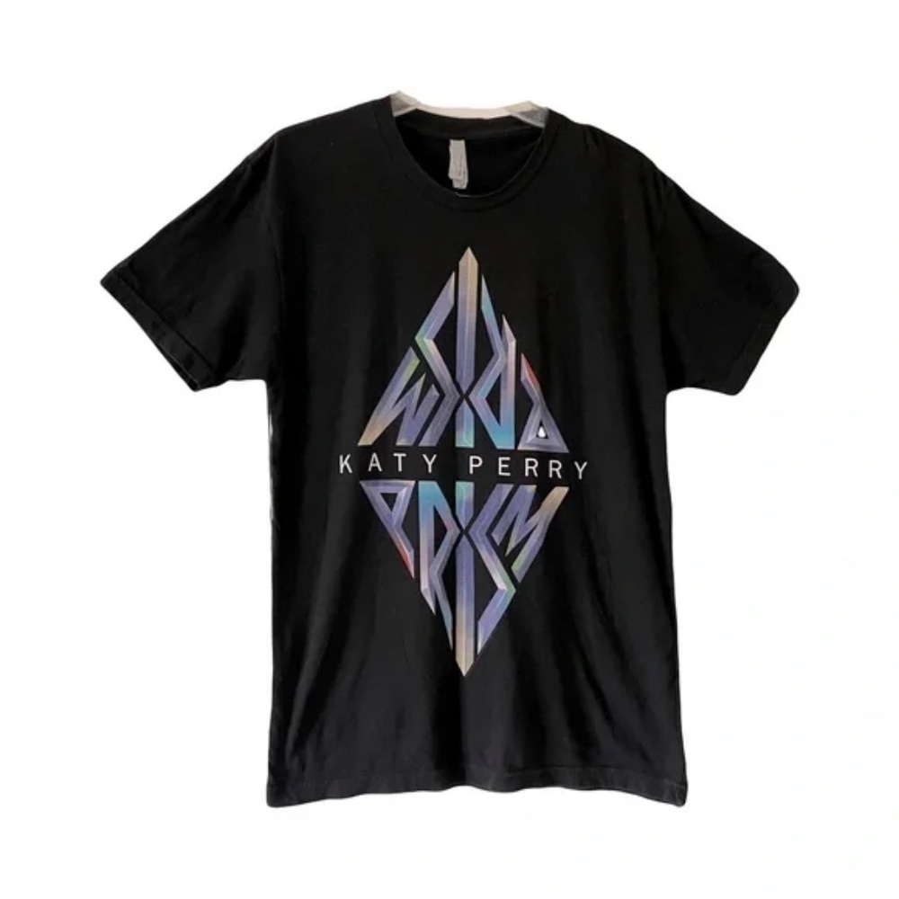 Next Level Apparel | Black Katy Perry 2013 Prism Short Sleeve Band Tee, Small
